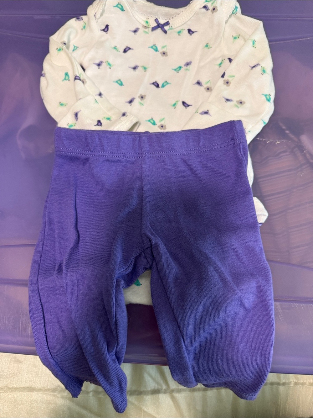 Carter's Purple Knit Leggings for Kids